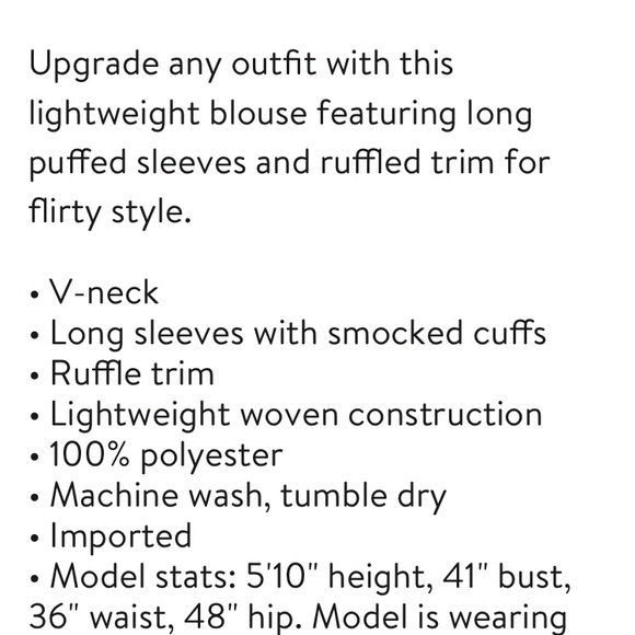 EUC T Tahari ruffle front blouse. 1X - Picture 5 of 14